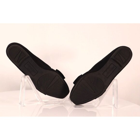 Christian Siriano by women's Black Suede Bow Loafers Flats Size 6.5 - Picture 8 of 8
